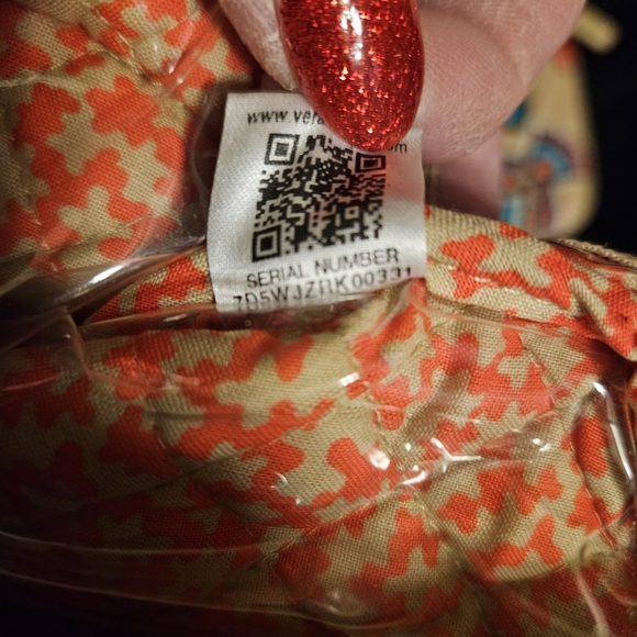 #636 Vera Bradley Tan Quilted Multicolor Coin Purse - Picture 6 of 6